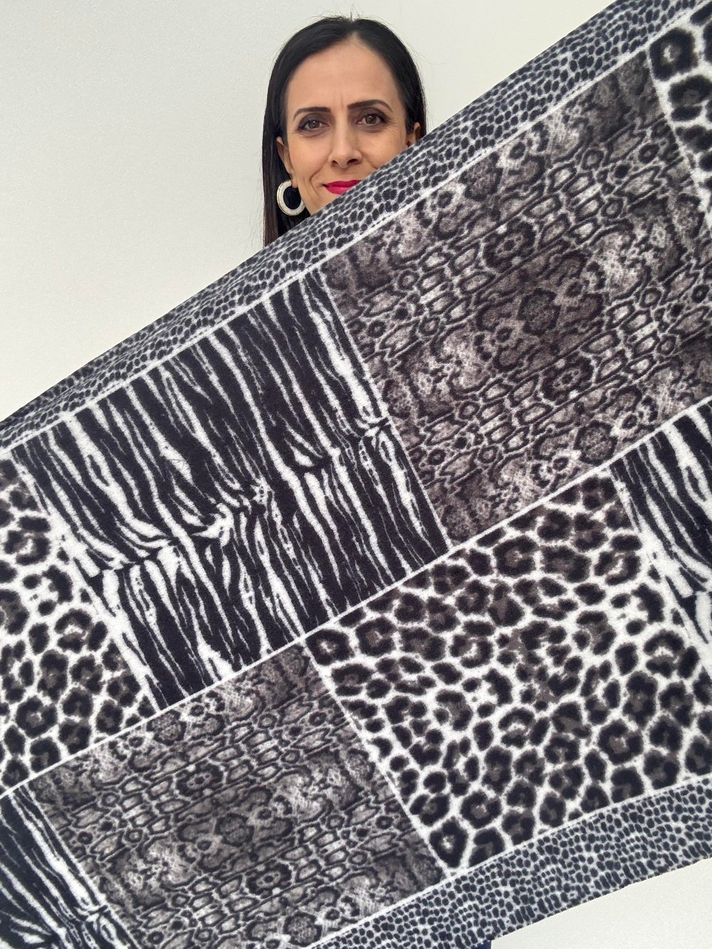 Gri Leopar Şal