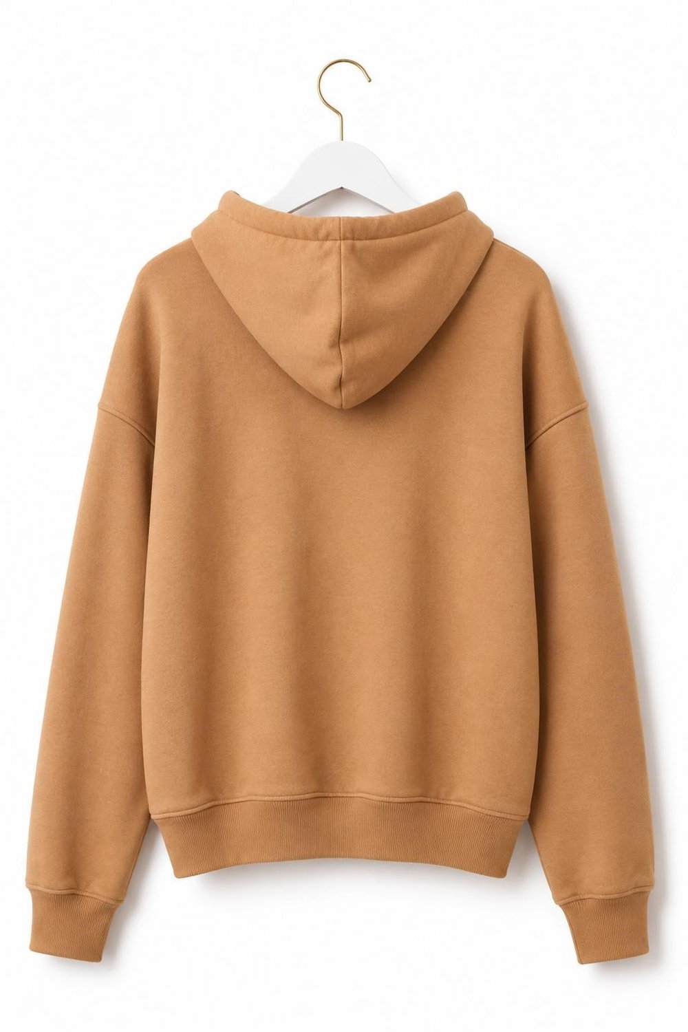 Sütlü Kahve Fermuarlı Sweatshirt