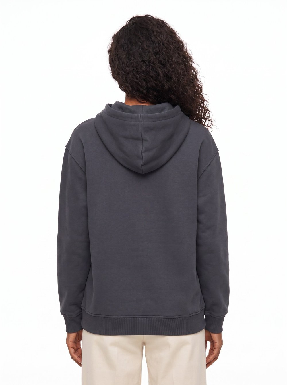 Antrasit Oversize Kapüşonlu Sweatshirt