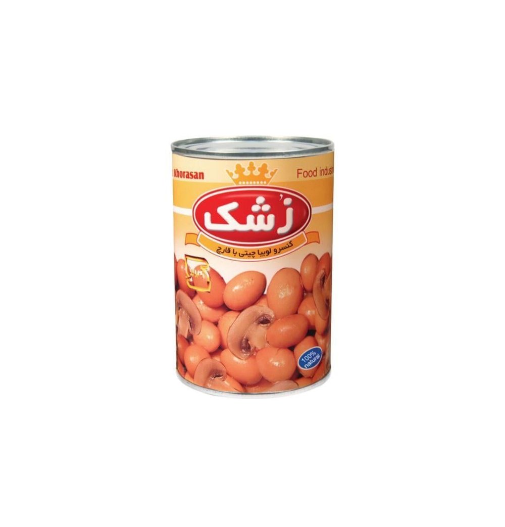 کنسرو لوبیا چیتی با قارچ زشک370 گرمی