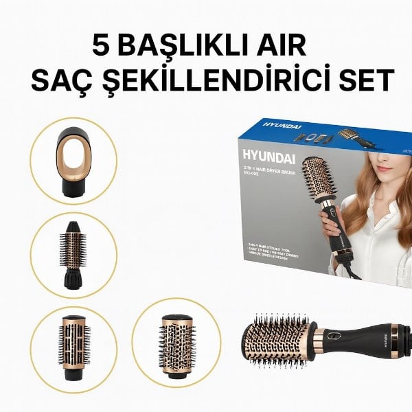 5 Başlıklı Air Saç Şekillendirici Set