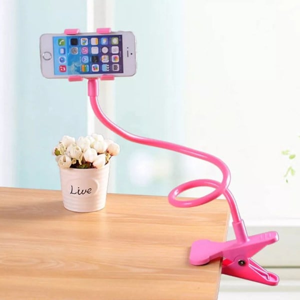 Pembe Renk Akrobat Telefon Tutucu Oynar Başlıklı
