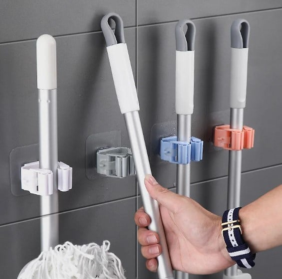 Yapışkanlı Mop Tutucu Seti 4 Adet