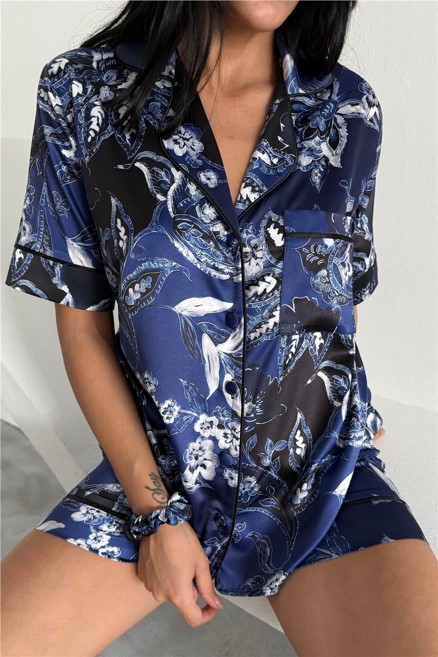 Colori Del Mondo Saten Kısa Pijama Takımı CDM2142