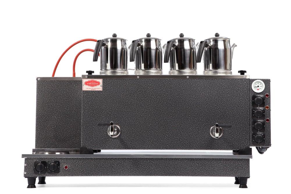 4 Demlikli Statik Full Elektrikli Çay Kazanları