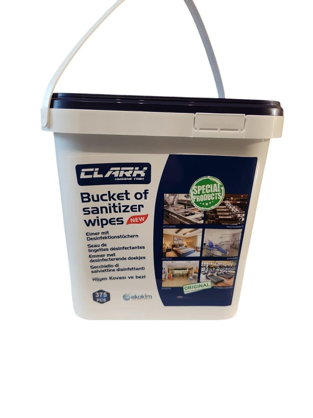 Clark Hijyen Kovası & Bezi Alkol Bazlı Dezenfektan Mendil 375li