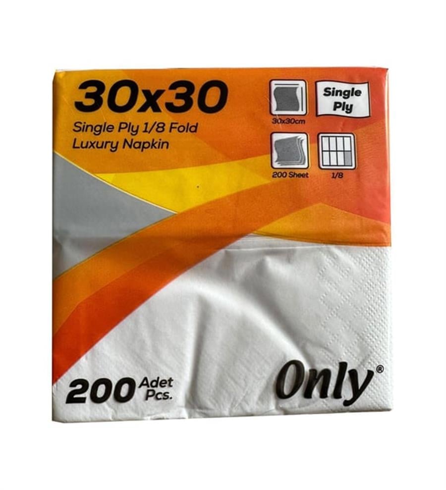 Only 30x30 Kenar Bordürlü Çift Kat Peçete