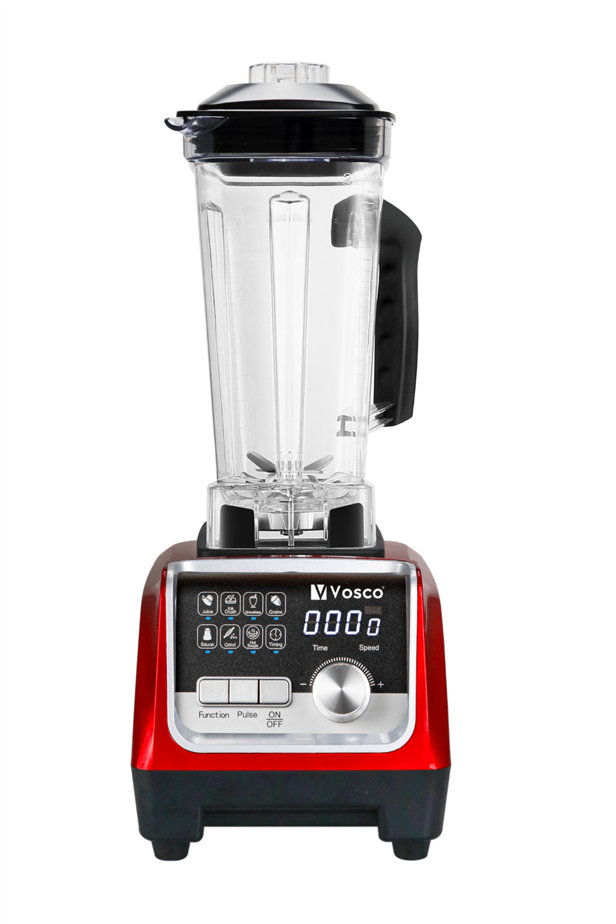 Vosco Bar Blender Pro Dijital 2 Lt Buz Kırıcılı 2200W Kırmızı