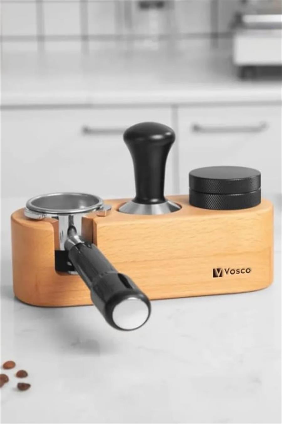 Vosco Macaron 3lü Mod-3 Ahşap Tamper Set
