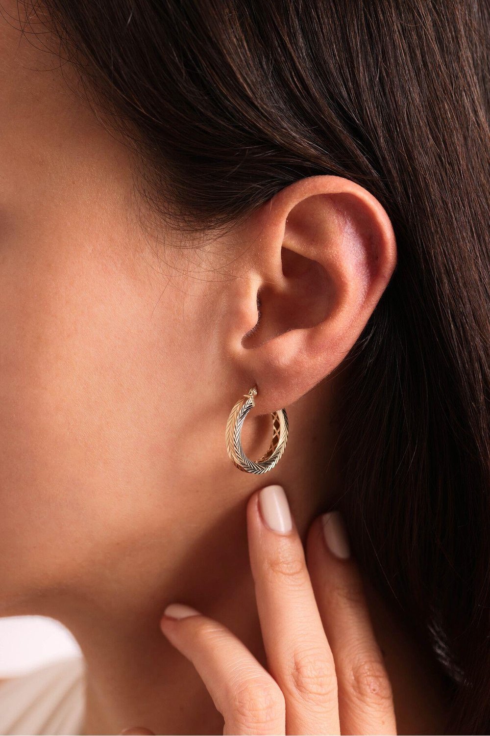 Kılçık Kalemli Halka Earring