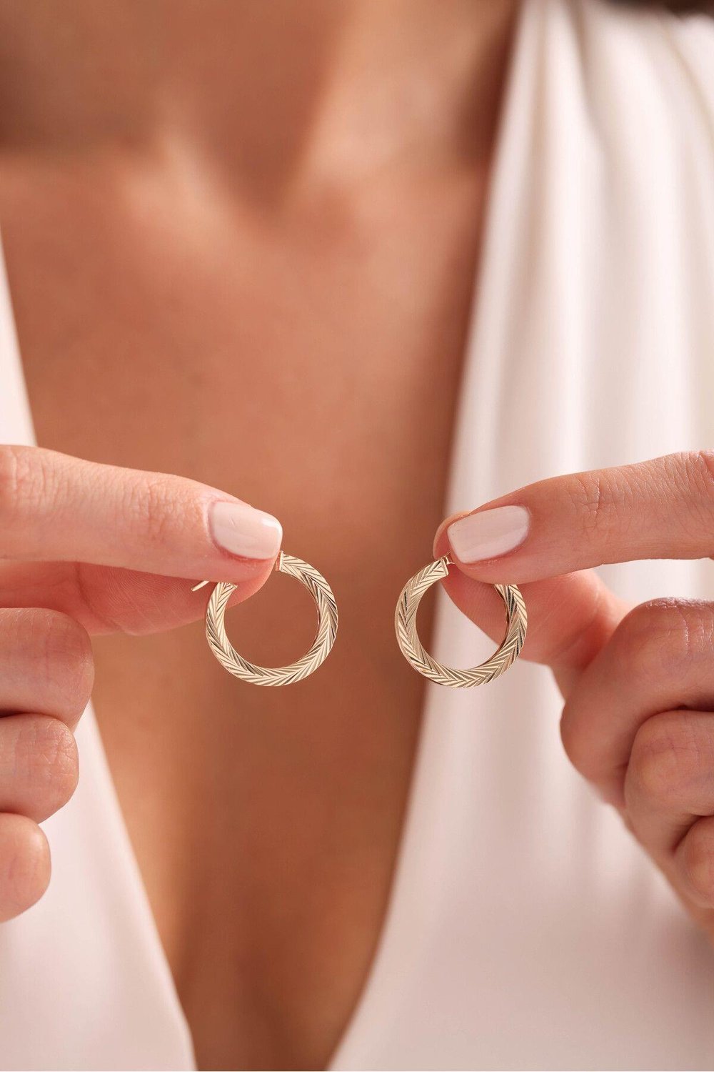Kılçık Kalemli Halka Earring