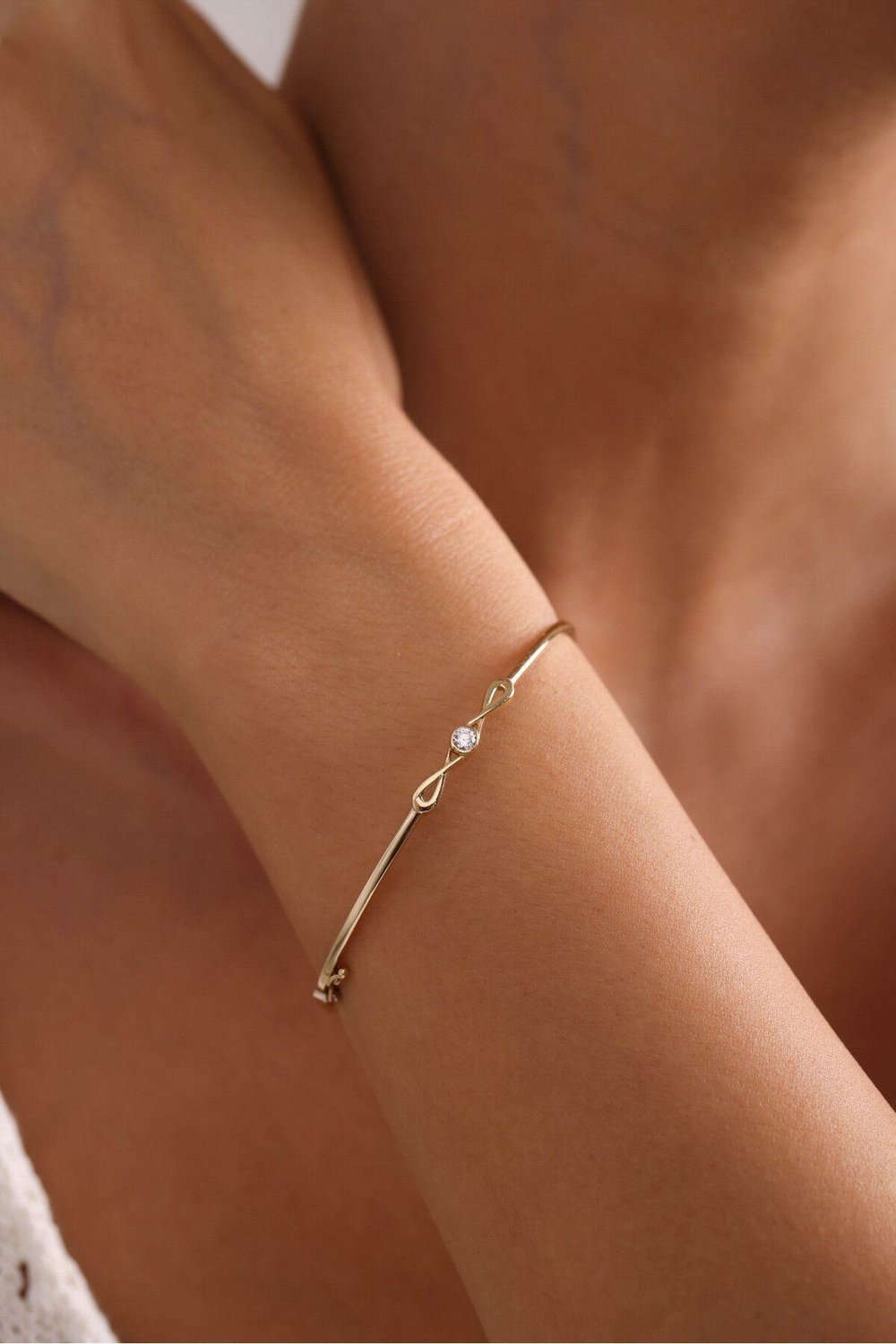 Stone Sonsuzluk Infinity Bangle