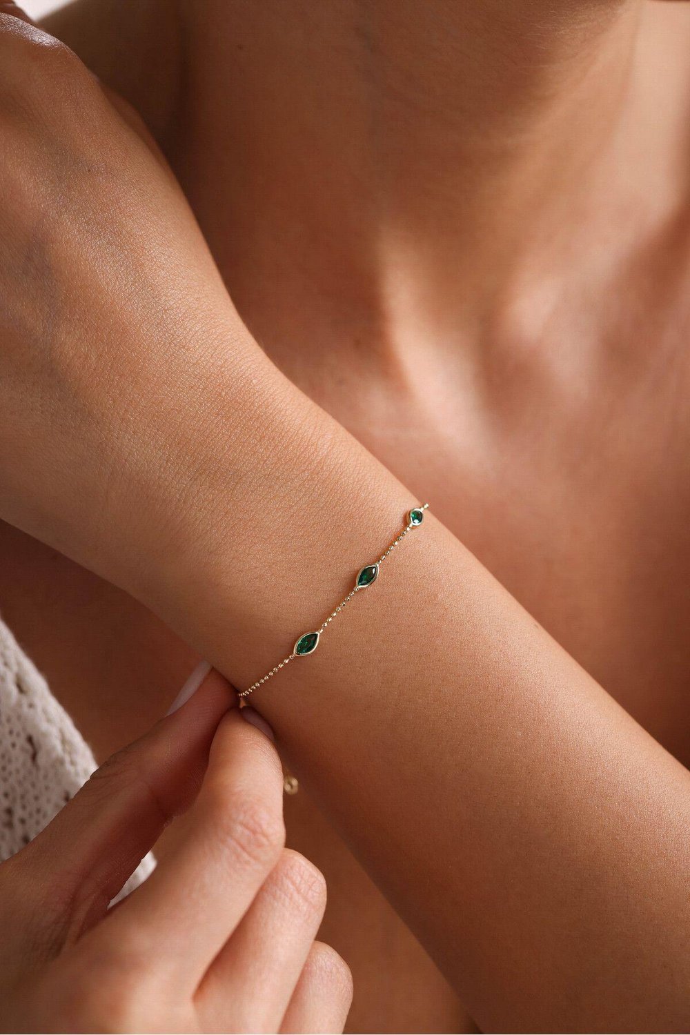 Yeşil Stone Bracelet