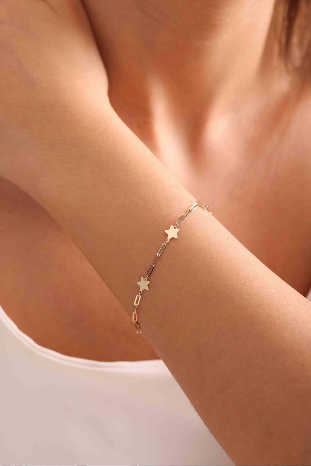 Yıldız Form Işıltılı Bracelet