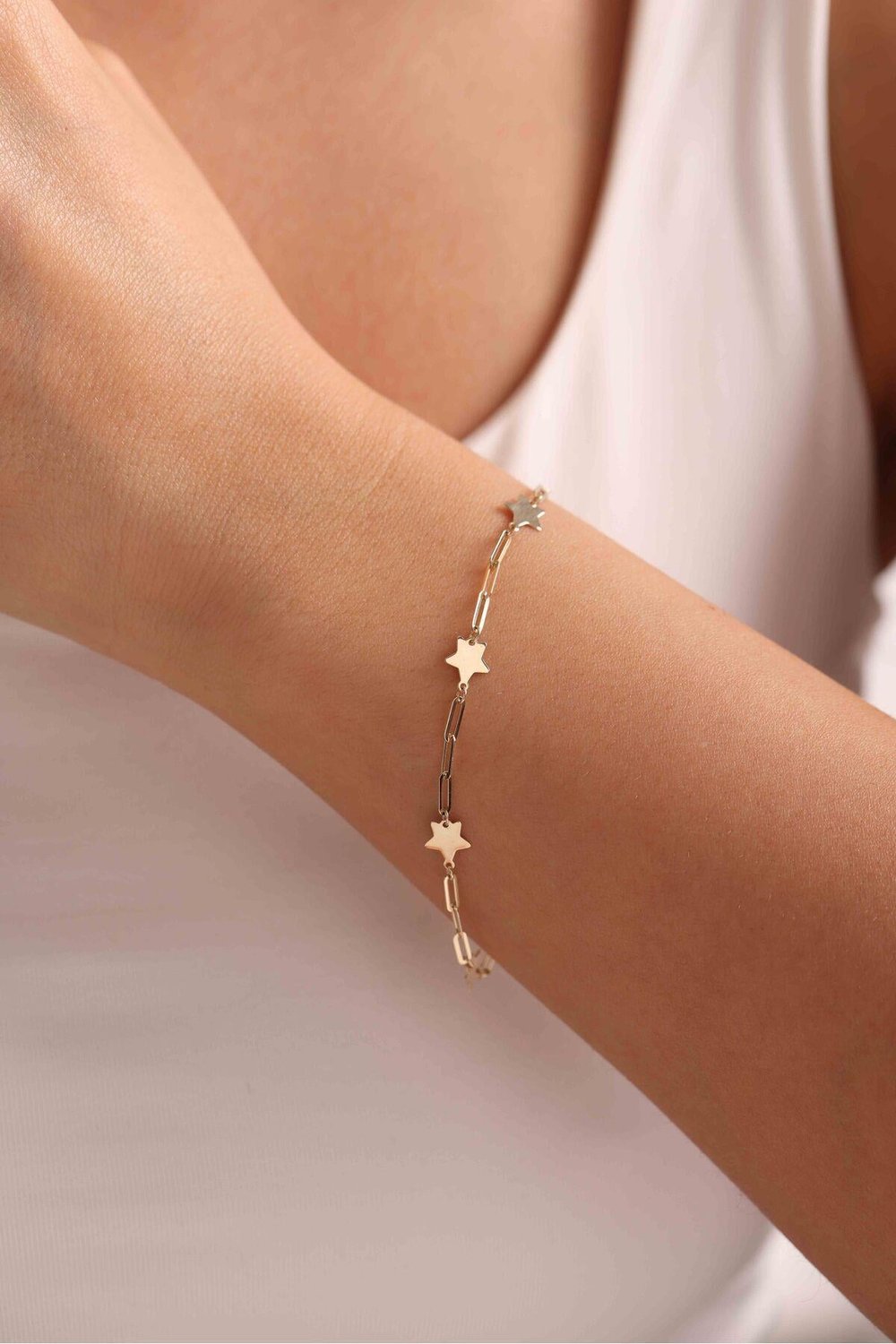 Yıldız Form Işıltılı Bracelet