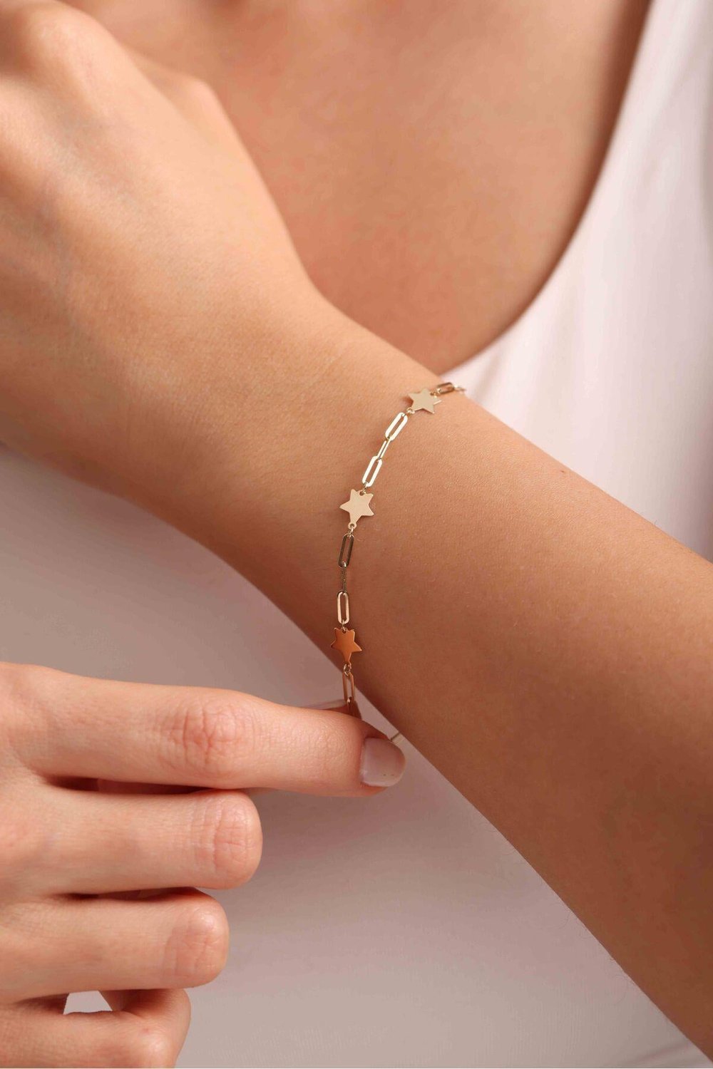 Yıldız Form Işıltılı Bracelet