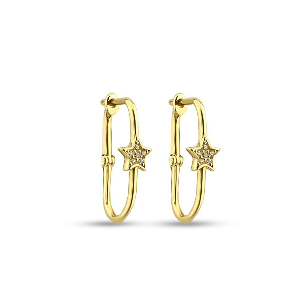 Ataş Model Stone Yıldız Earring