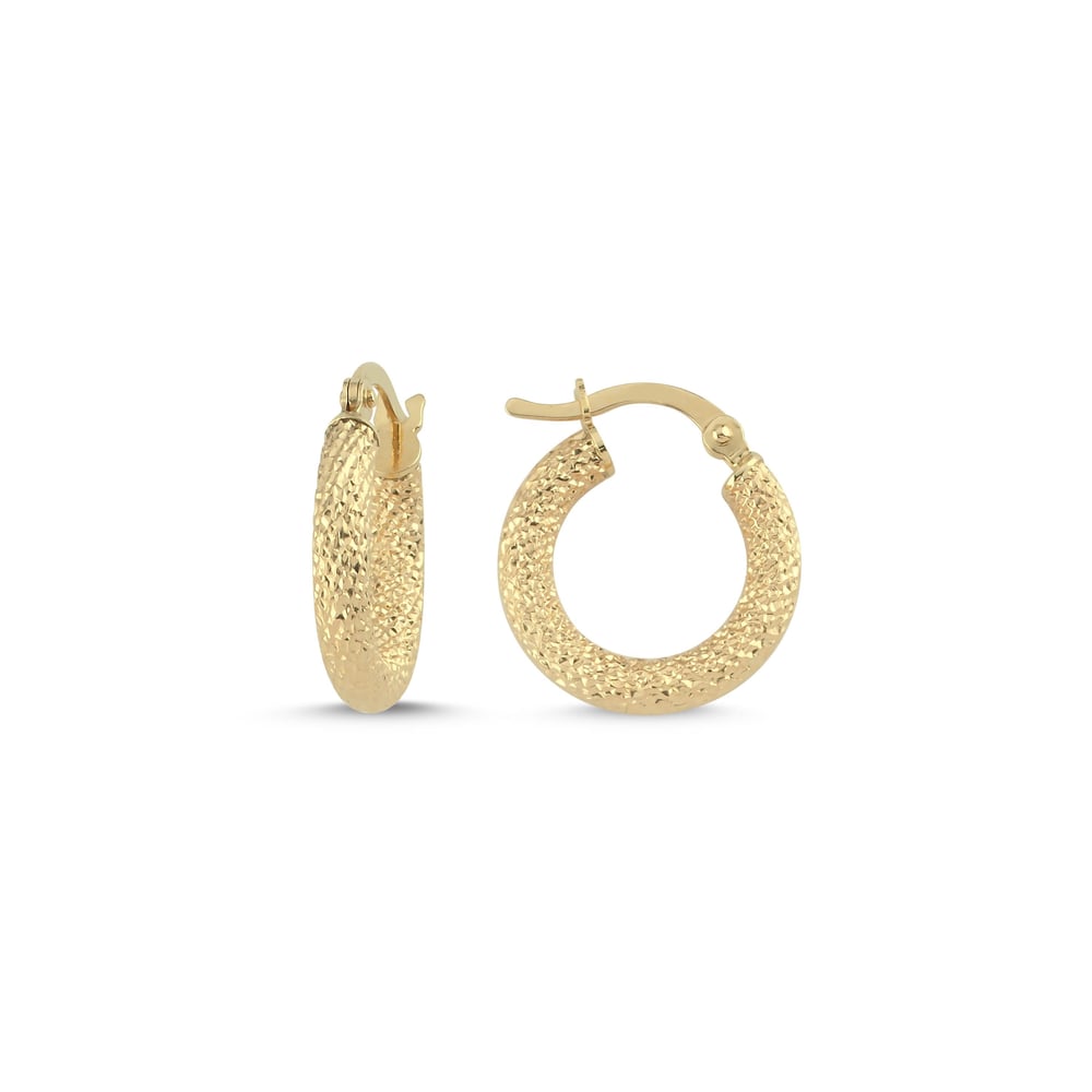 Desenli Halka Earring