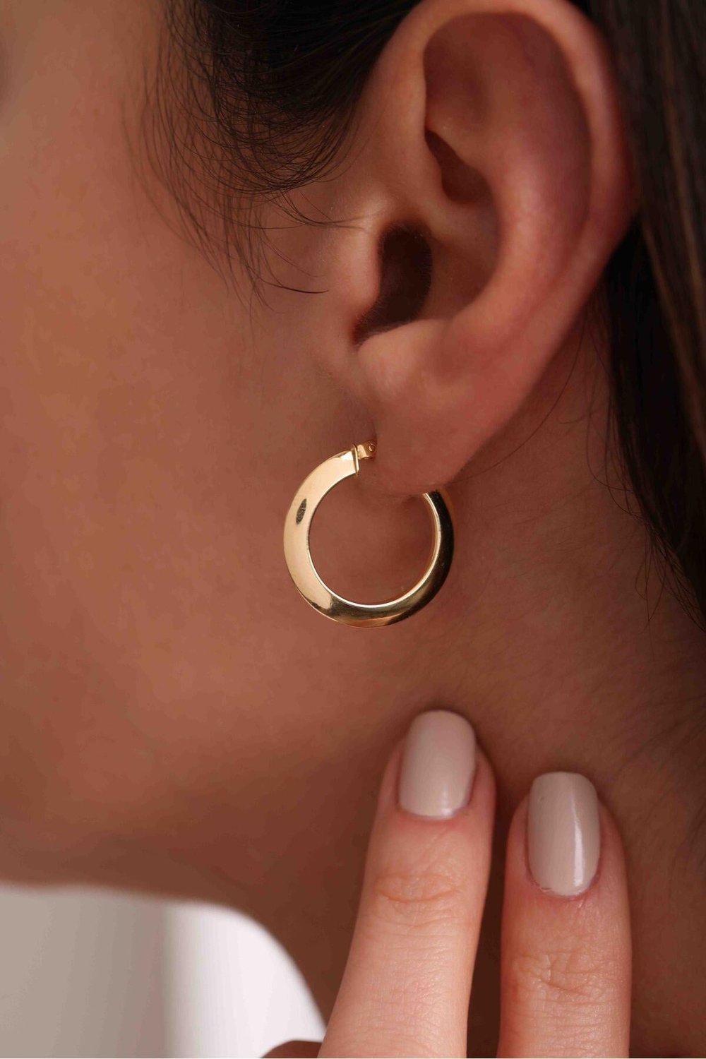 İtalyan Tasarım Halka Zarif Geometrik Earring