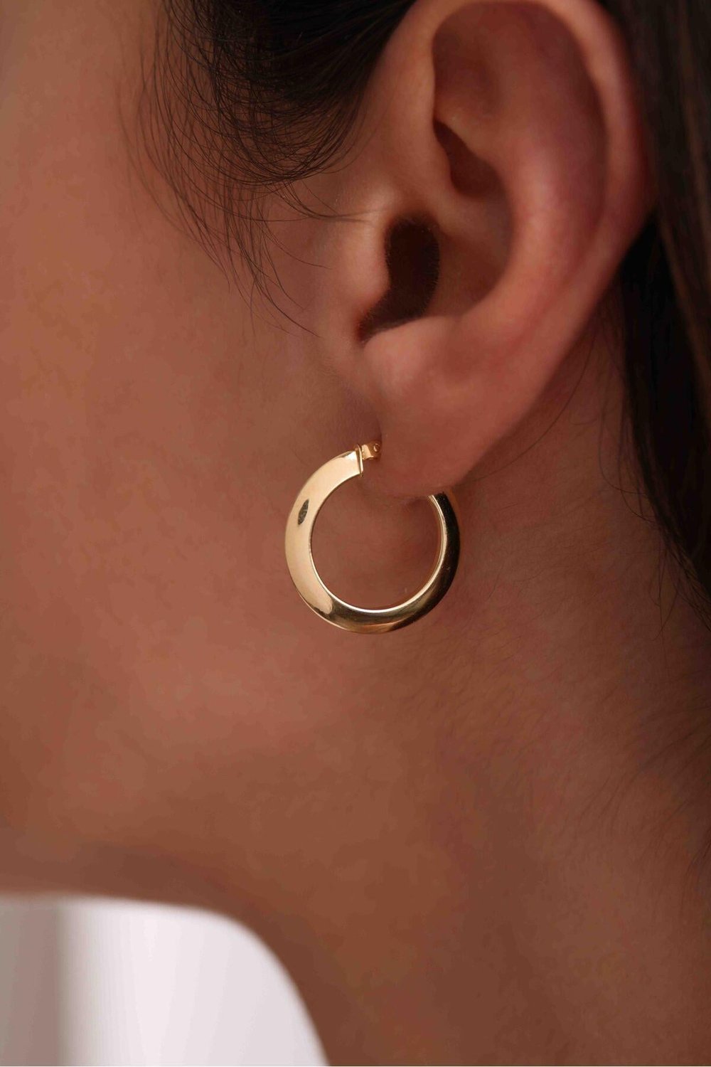 İtalyan Tasarım Halka Zarif Geometrik Earring