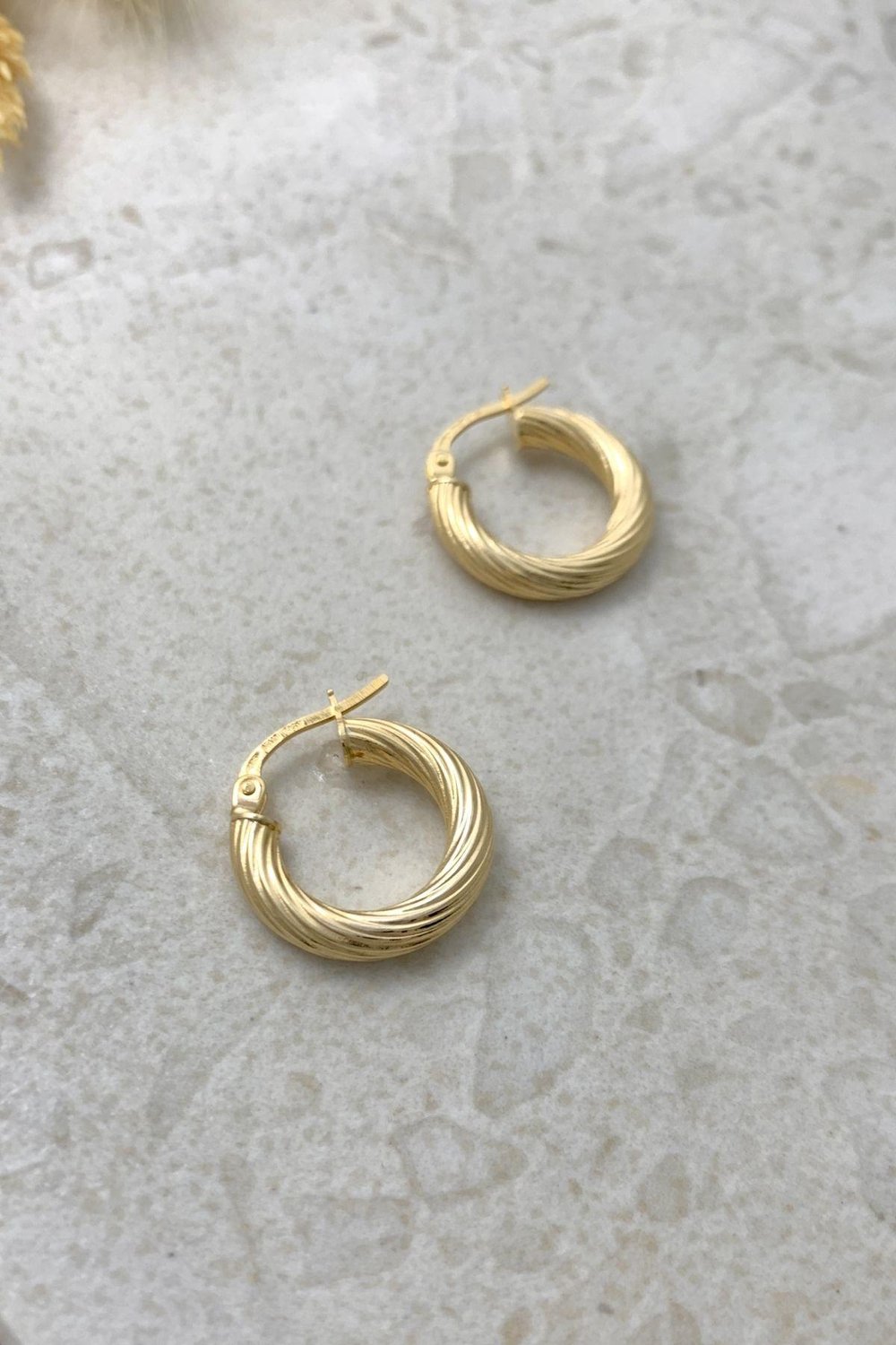 Italyan Tasarım Twist Halka Earring