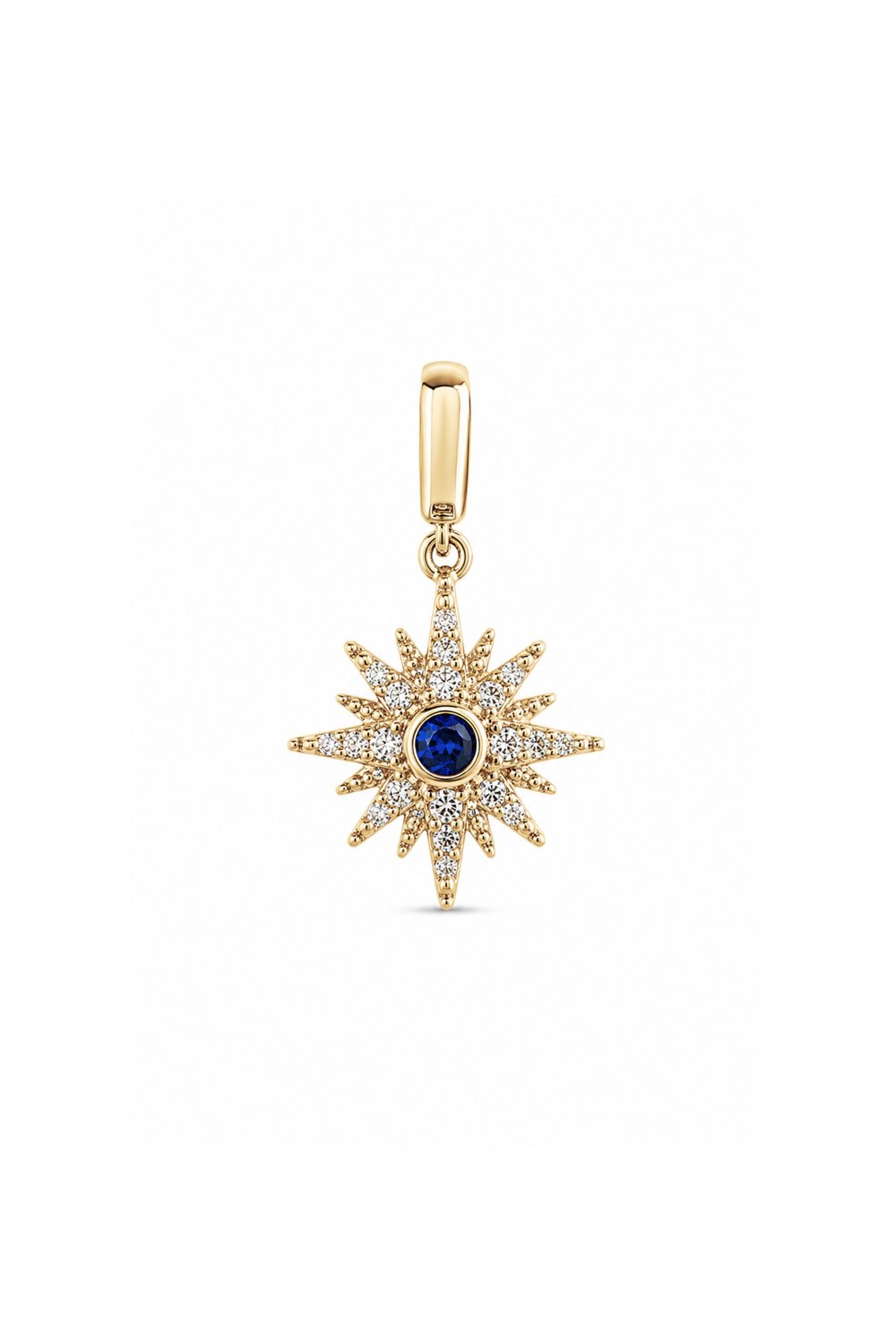 Laciandrt Stone Mith Kutup Yıldızı Kilitli Charm Pendant