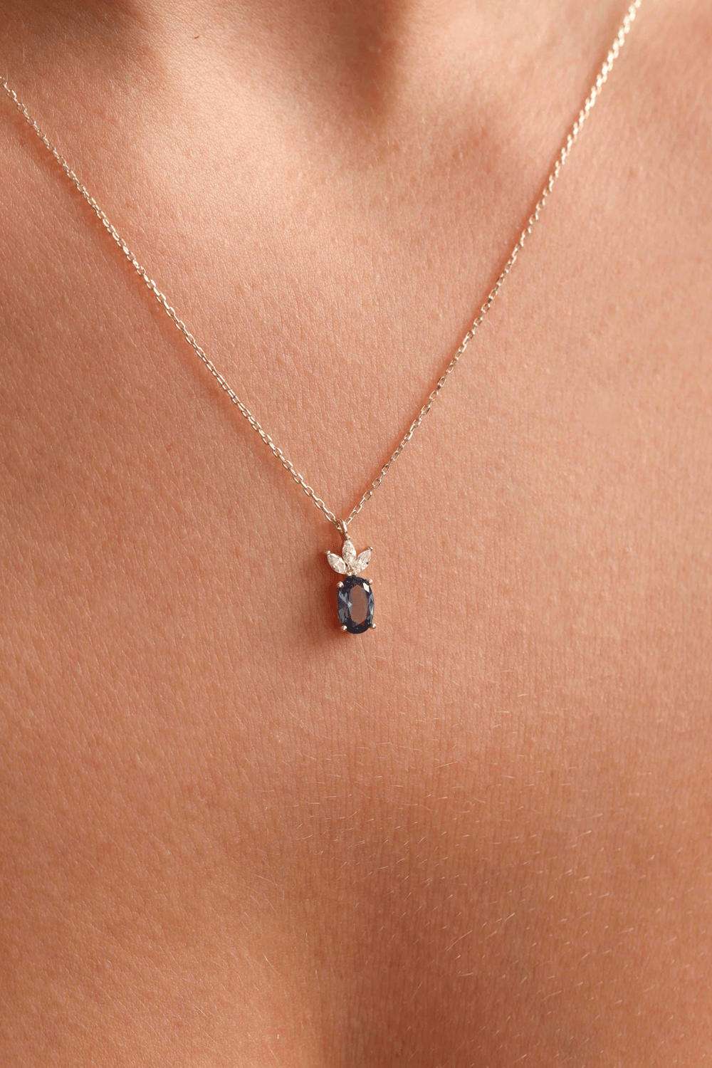 Mavi Oval Stone Necklace