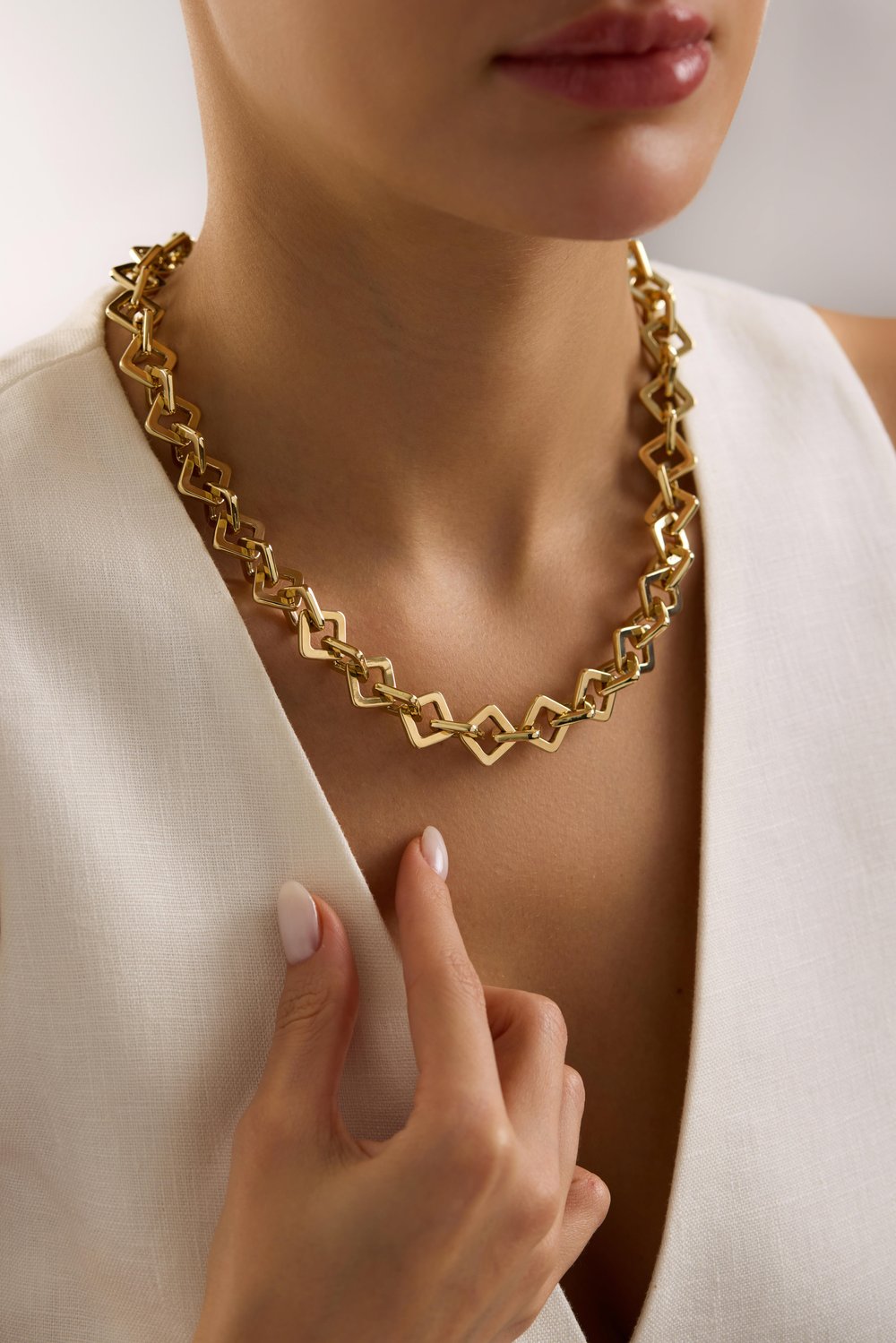 Noir Cube Necklace