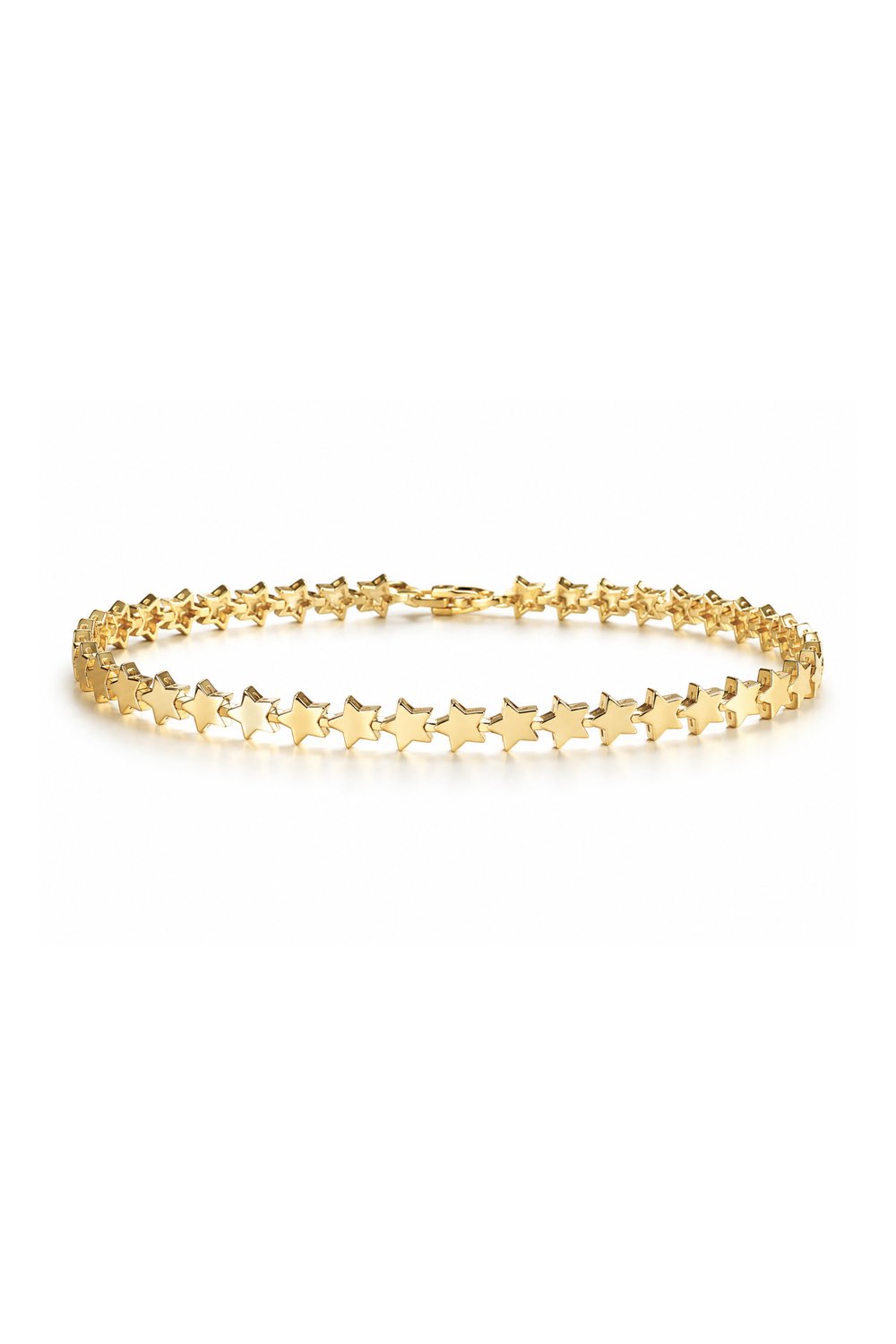 Parlak Cilalı Yıldız Bracelet