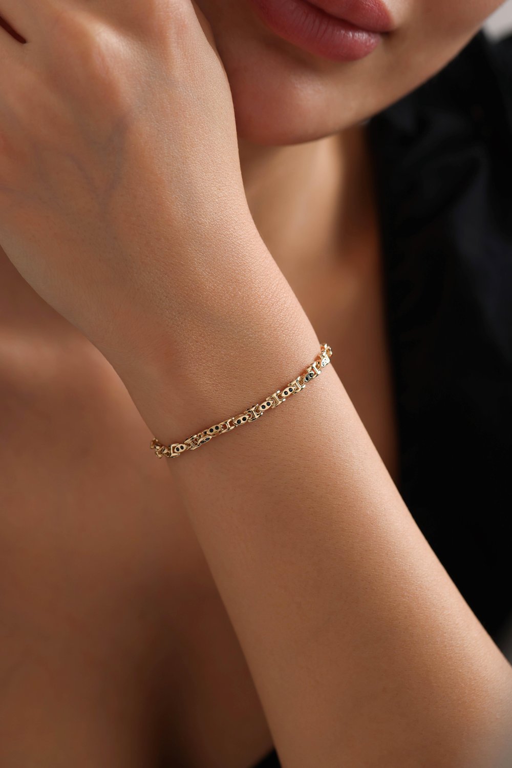 Siyah Stone Dimiata Bracelet