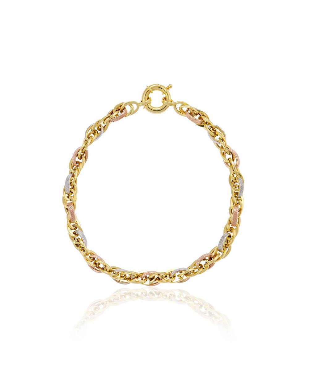 Trinity 3 Renk Hollow Twist Bracelet