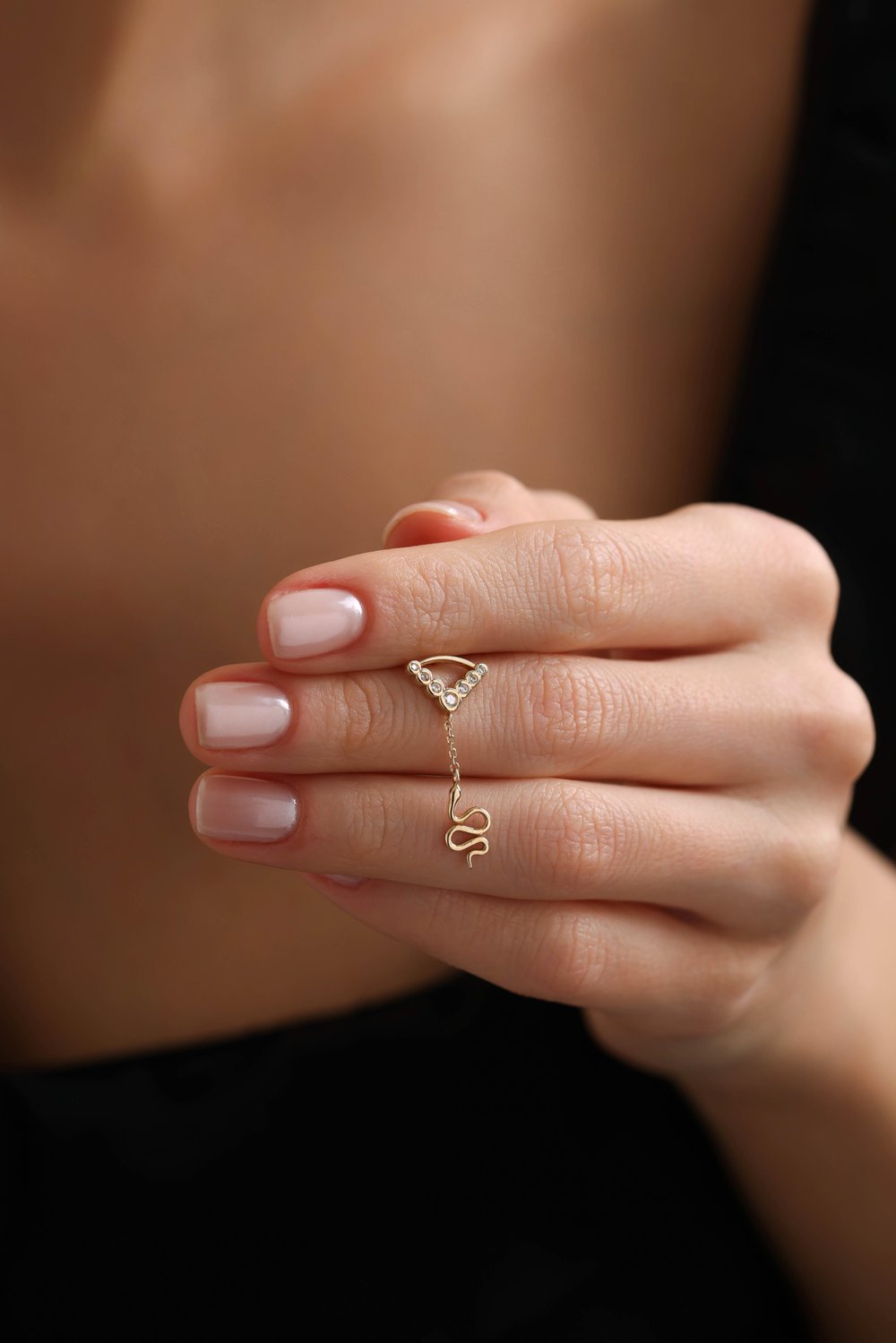 Yılan Sallantılı Pyra Earring