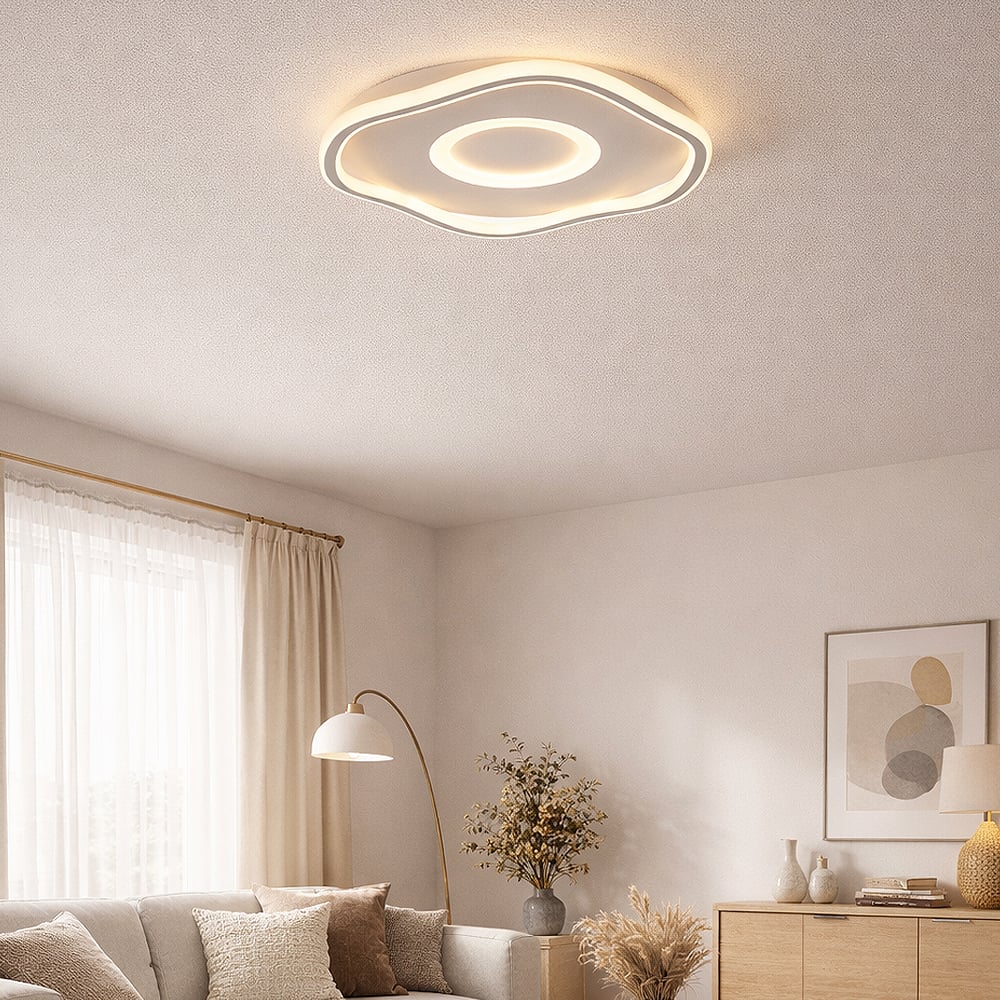 1435-04 Futura 50cm Armatür (3 Renk Led+kumandalı) Beyaz Renk