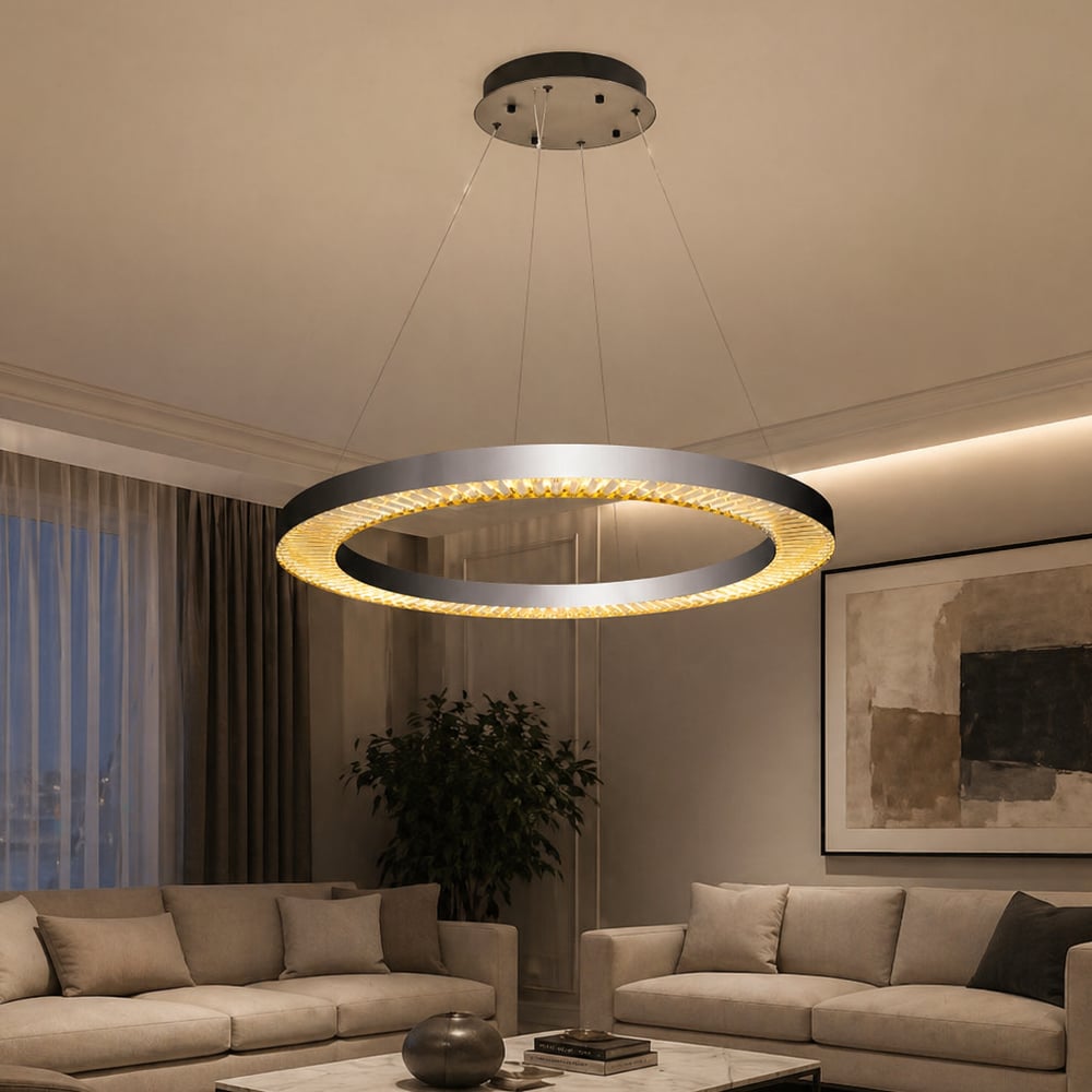 2715-100-24 Plata 100'Lük Çember Sarkıt Platin 