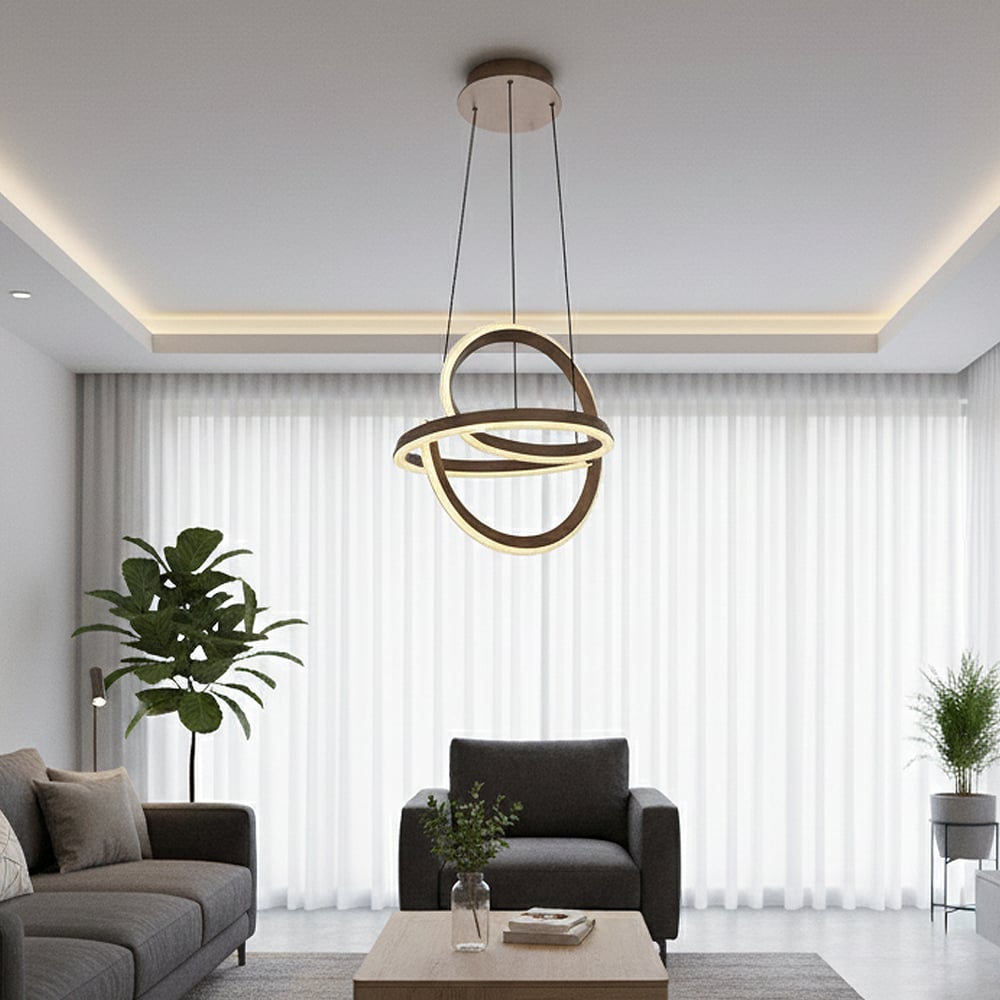 2733-1A-04 Galaksi 46cm Sarkıt (Kumandalı Sistem) KAHVE Renk