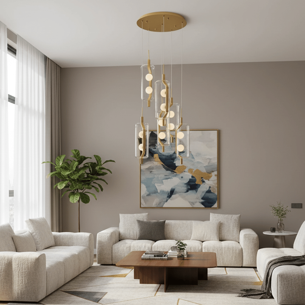 3436-6A-03 Ponni 6'Lı Sarkıt Sarı 