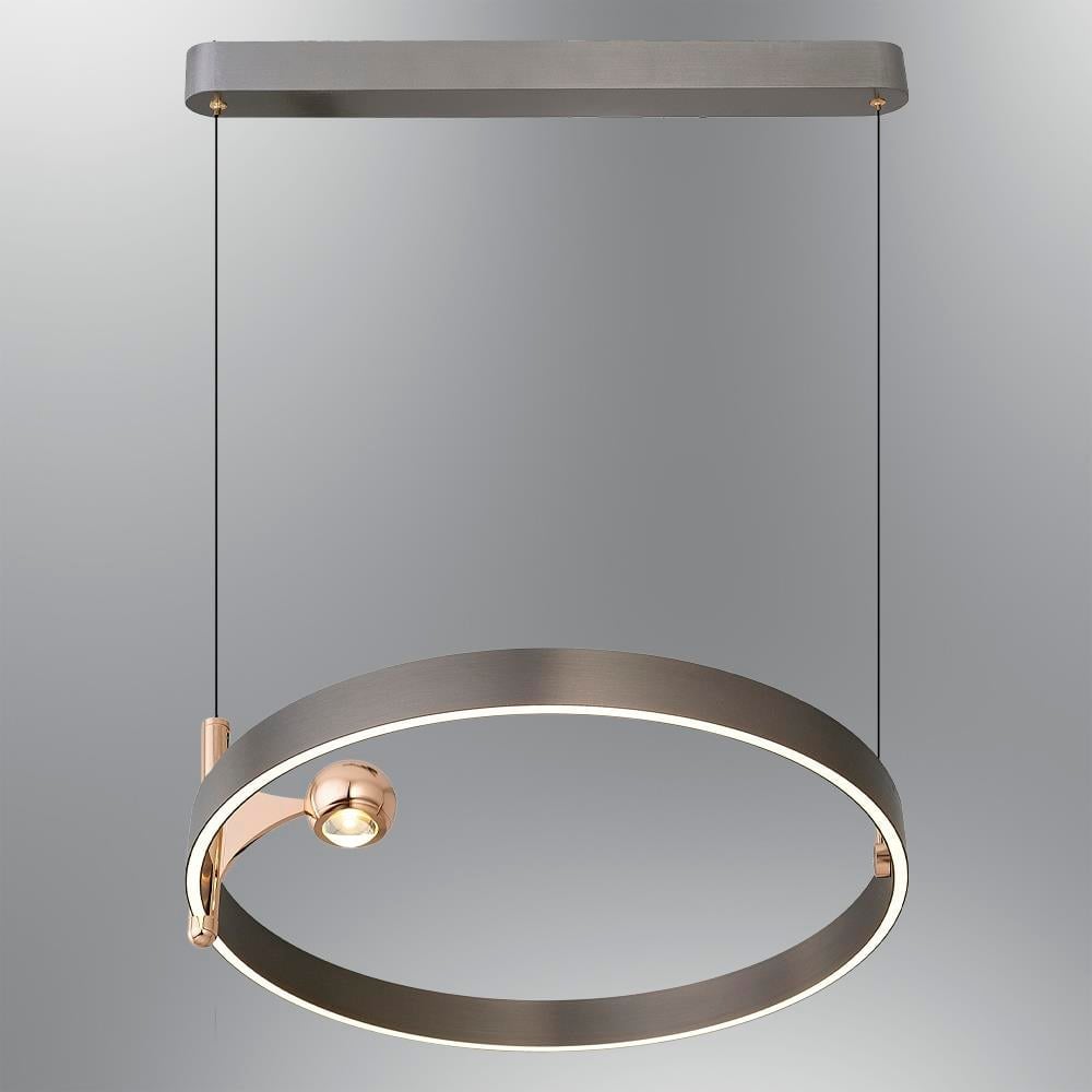 5728-2A Platin 60'lık Yuvarlak Sarkıt Platin