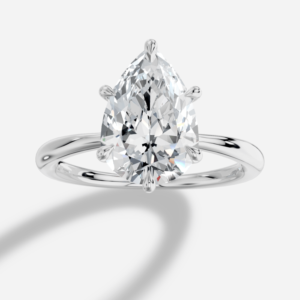 Cybele Damla Yuvarlak Kesim Laboratuvar Pırlanta Yüzük | X Diamond