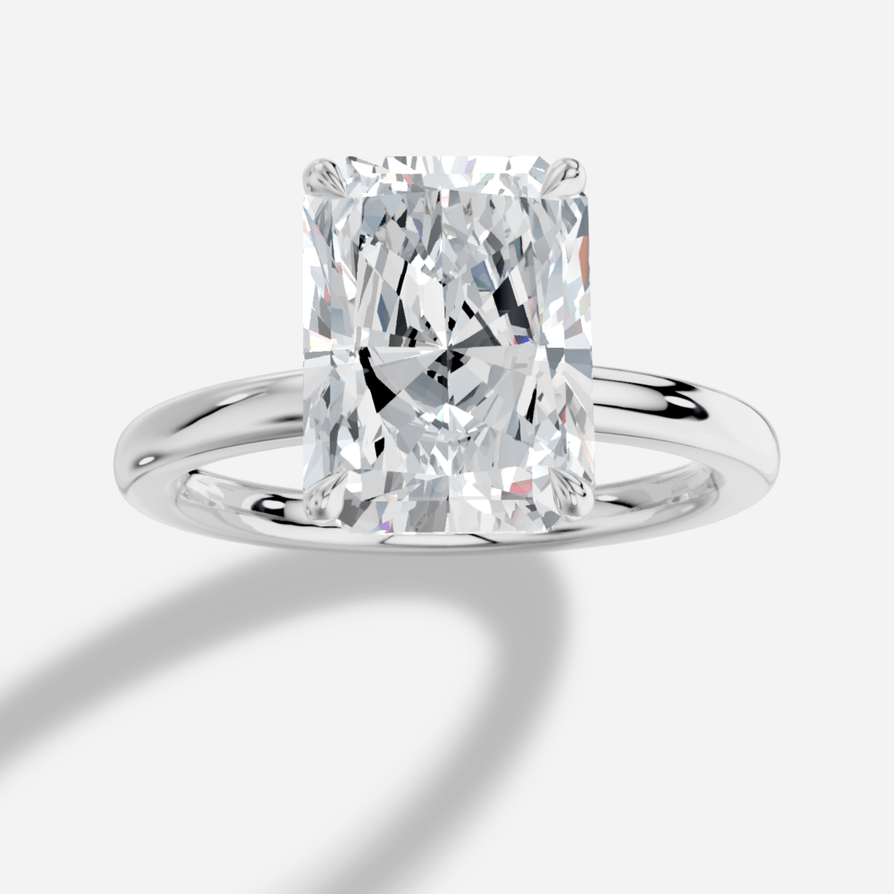 Elysium Radiant Kesim Laboratuvar Pırlanta Yüzük | X Diamond