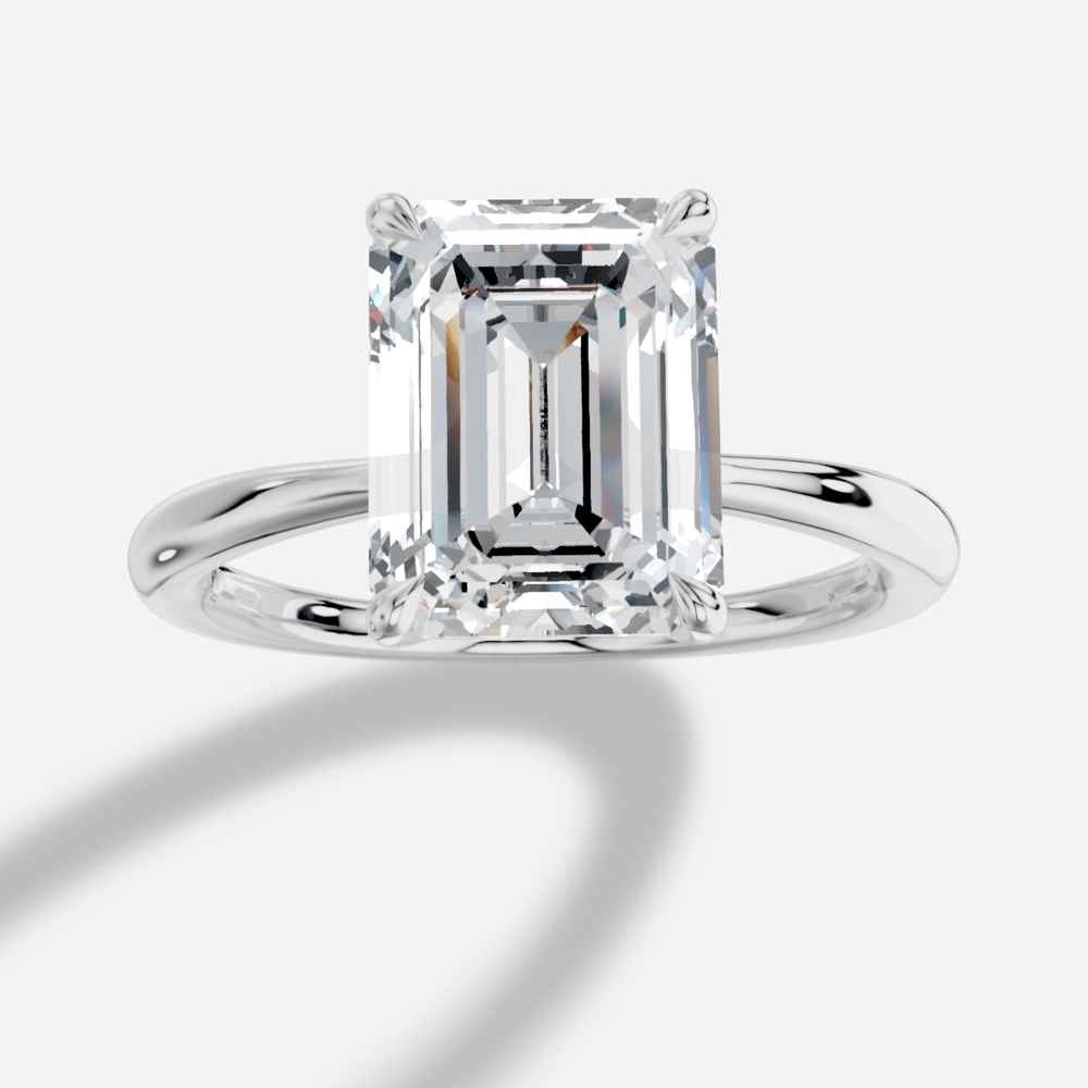 Cybele Emerald Yuvarlak Kesim Laboratuvar Pırlanta Yüzük | X Diamond