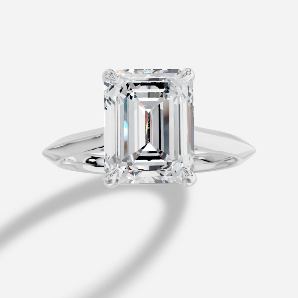 Cynara Emerald Kesim Laboratuvar Pırlanta Yüzük | X Diamond