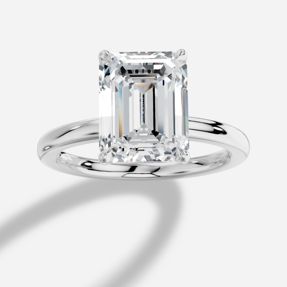 Elysium Emerald Kesim Laboratuvar Pırlanta Yüzük | X Diamond