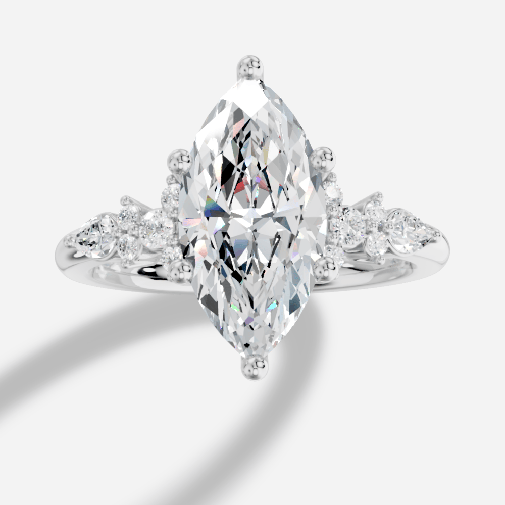 Veloria Markiz Kesim Exclusive Laboratuvar Pırlanta Yüzük | X Diamond