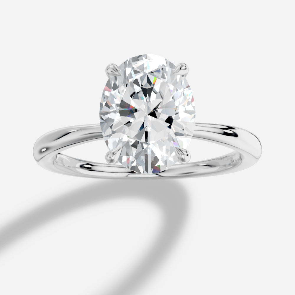 Cybele Oval Yuvarlak Kesim Laboratuvar Pırlanta Yüzük | X Diamond