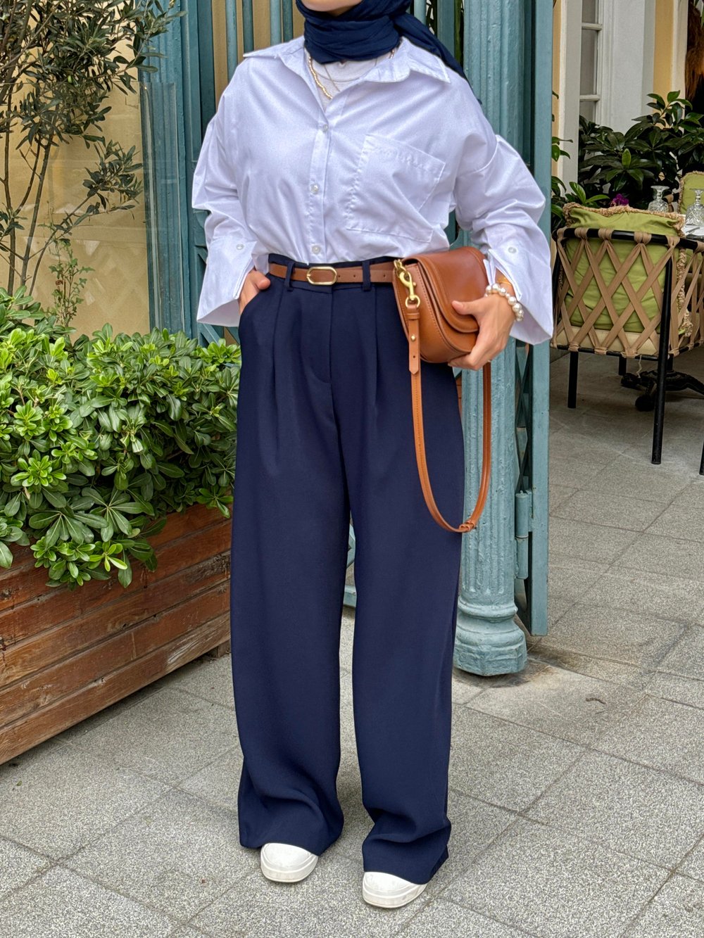 Geniş Paça Krep Pantolon 