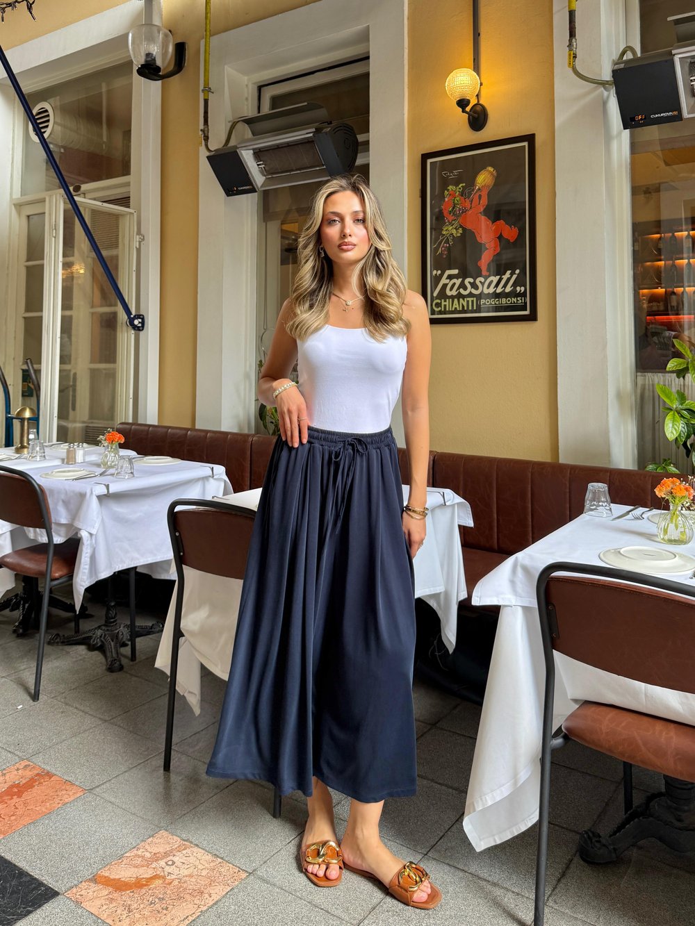 Geniş Paça Oys Pantolon Lacivert