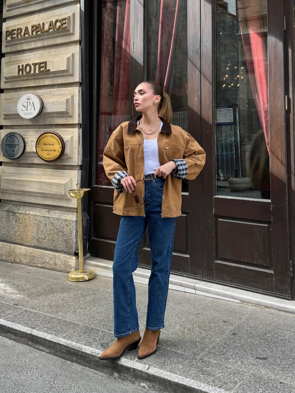 Oversize Kanvas Ceket