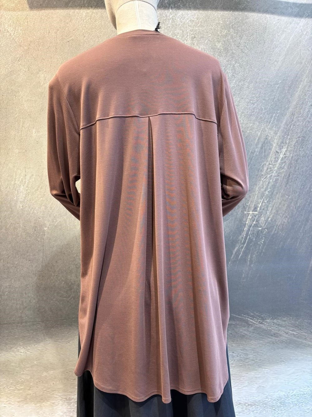 102269 Bisiklet Yaka Kadın Tunik Kahve