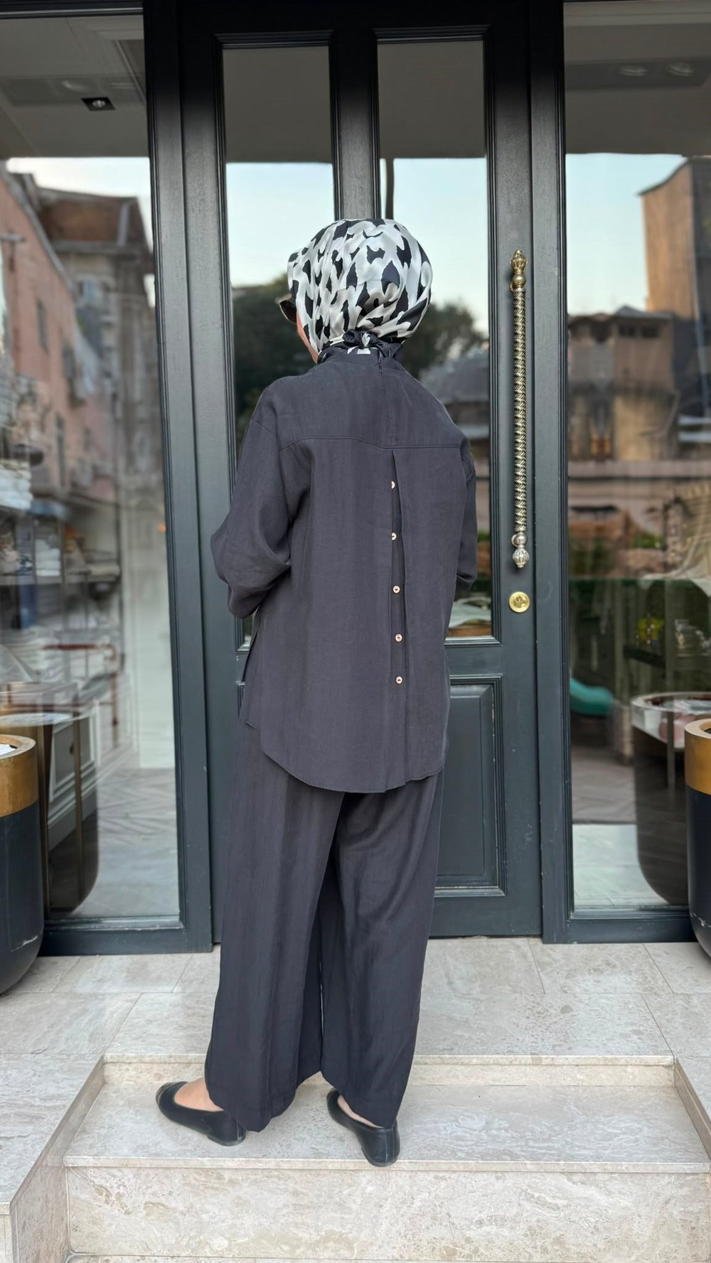 203038 Pantolonlu Kadın Takım Siyah