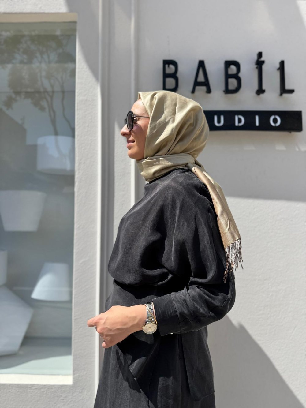 25SSTUN0005 Bağlama Detaylı Cupro Kadın Takım Siyah